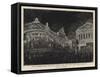 The Illuminations on Jubilee Night, the Bank and the Royal Exchange-Henry William Brewer-Framed Stretched Canvas