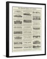 The Illustrated Papers of the World-null-Framed Giclee Print