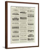 The Illustrated Papers of the World-null-Framed Giclee Print