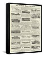 The Illustrated Papers of the World-null-Framed Stretched Canvas