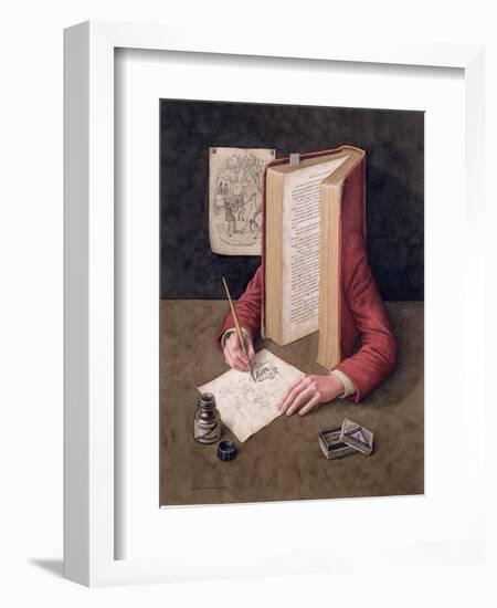 The Illustrator, 2005-Jonathan Wolstenholme-Framed Giclee Print