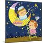 The Image of Children Playing with Moon and Star-TongRo-Mounted Giclee Print