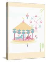 The Image of Pink Amusement Park Rides-TongRo-Stretched Canvas