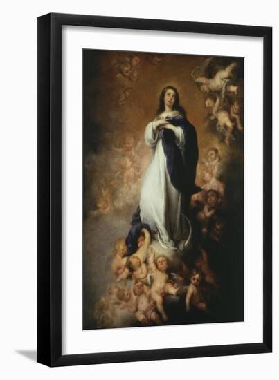 The Immaculate Conception, 1676-9 of Soult 274X190Cm-Bartolome Esteban Murillo-Framed Giclee Print