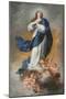 The Immaculate Conception, C.1680 (Oil on Canvas)-Bartolome Esteban Murillo-Mounted Giclee Print