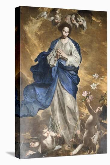 The Immaculate Conception, Circa 1645-Bernardo Cavallino-Stretched Canvas
