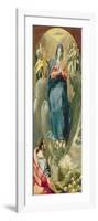 The Immaculate Conception Contemplated by St. John the Evangelist (Oil on Panel)-El Greco-Framed Giclee Print