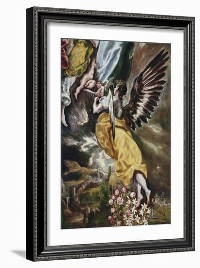 The Immaculate Conception (Detail of Angel-El Greco-Framed Giclee Print