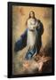 The Immaculate Conception of El Escorial', 1660-1665, Spanish School, Oil on canvas, 206  x 144 cm-BARTOLOME ESTEBAN MURILLO-Framed Poster