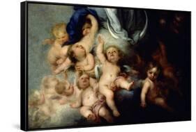 The Immaculate Conception of Soult, Detail, 1678, Spanish Baroque-Bartolome Esteban Murillo-Framed Stretched Canvas