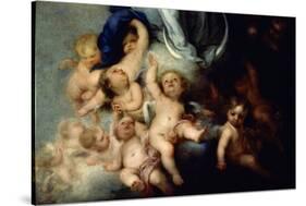 The Immaculate Conception of Soult, Detail, 1678, Spanish Baroque-Bartolome Esteban Murillo-Stretched Canvas