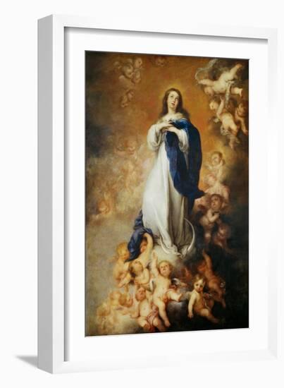 The Immaculate Conception of Soult-Bartolome Esteban Murillo-Framed Giclee Print