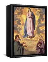 The Immaculate Conception with Saint Joachim and Saint Anne, C.1638-40-Francisco de Zurbaran-Framed Stretched Canvas