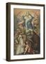 The Immaculate Conception with Saints Francis and Biagio-Gregorio Lazzarini-Framed Giclee Print