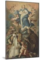 The Immaculate Conception with Saints Francis and Biagio-Gregorio Lazzarini-Mounted Giclee Print