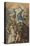 The Immaculate Conception with Saints Francis and Biagio-Gregorio Lazzarini-Stretched Canvas