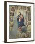 The Immaculate Conception with the Fifteen Mysteries of the Rosary-Miguel Cabrera-Framed Giclee Print