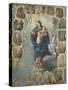 The Immaculate Conception with the Fifteen Mysteries of the Rosary-Miguel Cabrera-Stretched Canvas