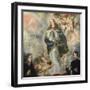 The Immaculate Conception with Two Donors, Ca 1661-Juan de Valdés Leal-Framed Giclee Print