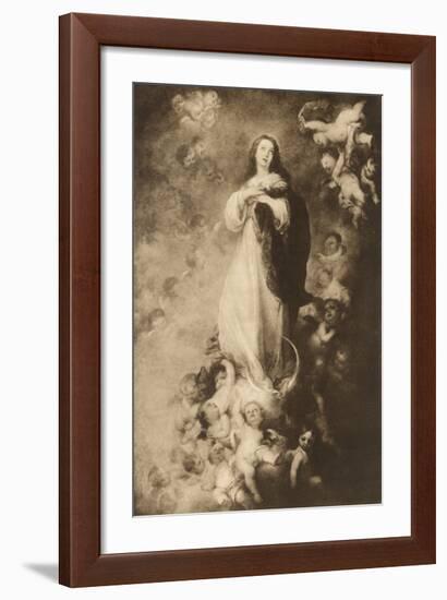 The Immaculate Conception-Bartolome Esteban Murillo-Framed Premium Giclee Print