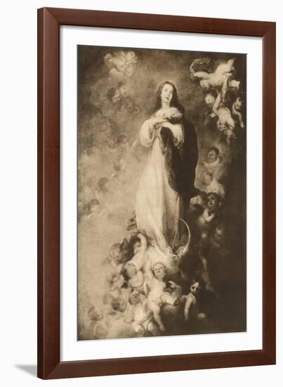 The immaculate Conception-Bartolome Esteban Murillo-Framed Giclee Print