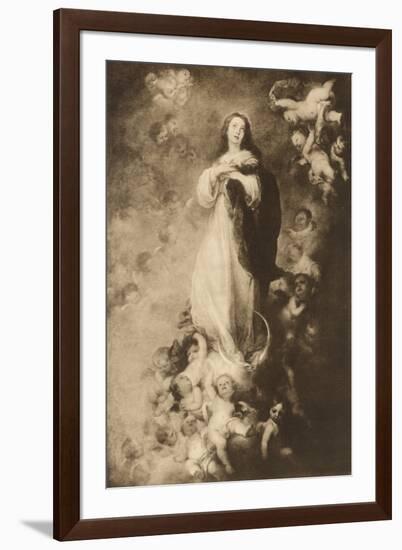 The immaculate Conception-Bartolome Esteban Murillo-Framed Giclee Print