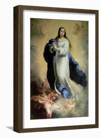 The Immaculate Conception-Bartolome Esteban Murillo-Framed Giclee Print