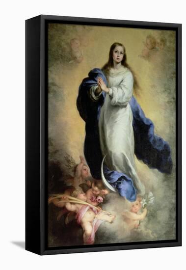 The Immaculate Conception-Bartolome Esteban Murillo-Framed Stretched Canvas