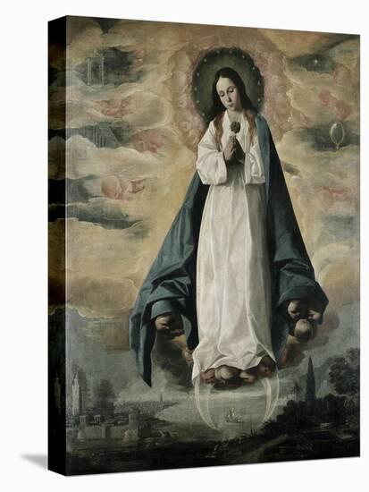 The Immaculate Conception-Francisco de Zurbarán-Stretched Canvas