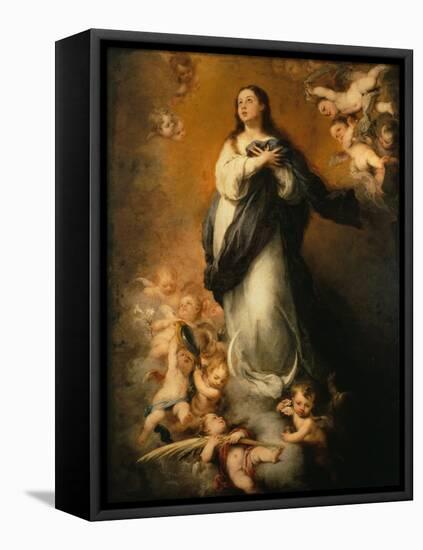 The Immaculate Conception-Bartolome Esteban Murillo-Framed Stretched Canvas