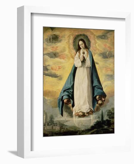 The Immaculate Conception-Francisco de Zurbarán-Framed Giclee Print