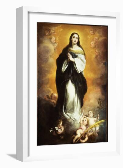 The Immaculate Conception-Bartolome Esteban Murillo-Framed Giclee Print