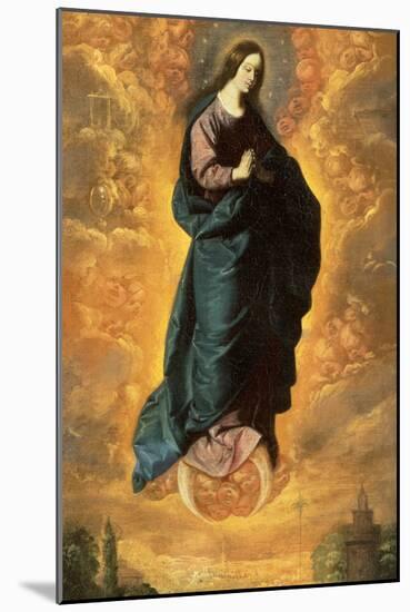 The Immaculate Conception-Francisco de Zurbaran-Mounted Giclee Print