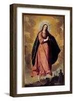 The Immaculee Painting Design by Francisco De Zurbaran (1598-1664) 17Th Century Marchena. St. John-Francisco de Zurbaran-Framed Giclee Print