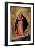 The Immaculee Painting Design by Francisco De Zurbaran (1598-1664) 17Th Century Marchena. St. John-Francisco de Zurbaran-Framed Giclee Print