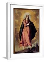 The Immaculee Painting Design by Francisco De Zurbaran (1598-1664) 17Th Century Marchena. St. John-Francisco de Zurbaran-Framed Giclee Print