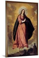 The Immaculee Painting Design by Francisco De Zurbaran (1598-1664) 17Th Century Marchena. St. John-Francisco de Zurbaran-Mounted Giclee Print