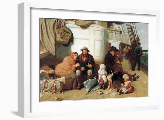 The Immigrants' Ship, 1884-John Charles Dollman-Framed Giclee Print