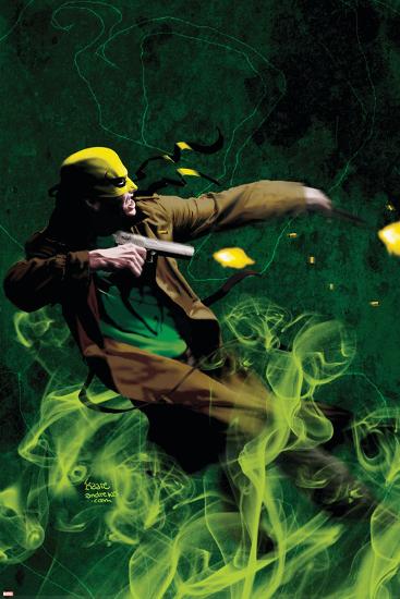 The Immortal Iron Fist: Orson Randall And The Green Mist Of Death No.1 Cover: Iron Fist-Kaare Andrews-Lamina Framed Poster