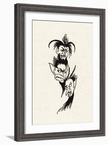 The Imp of Perverse-Arthur Rackham-Framed Art Print