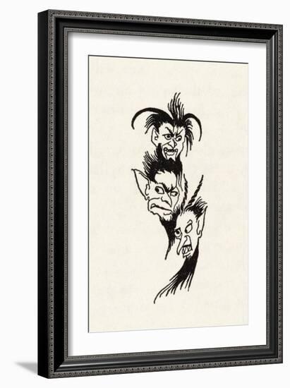 The Imp of Perverse-Arthur Rackham-Framed Art Print