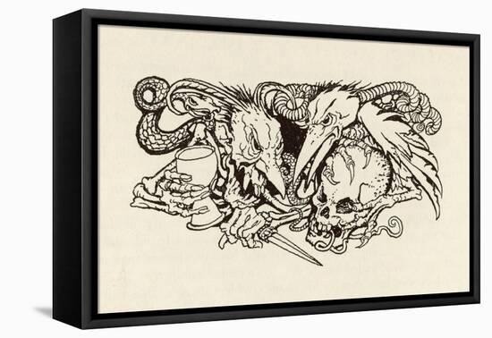 The Imp of Perverse-Arthur Rackham-Framed Stretched Canvas