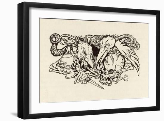 The Imp of Perverse-Arthur Rackham-Framed Art Print