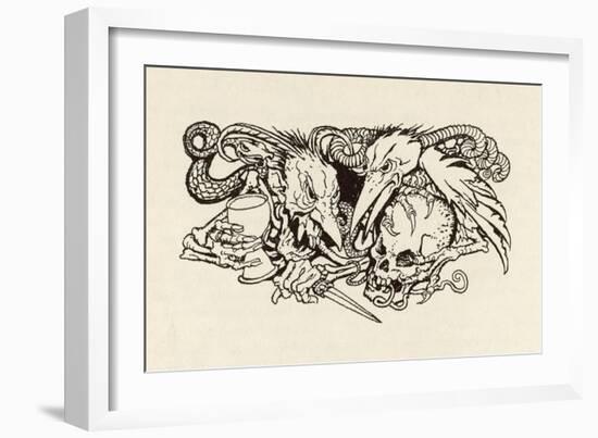 The Imp of Perverse-Arthur Rackham-Framed Art Print