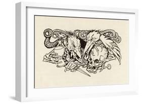 The Imp of Perverse-Arthur Rackham-Framed Art Print