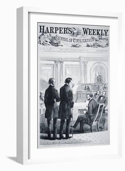 The Impeachment of President Andrew Johnson-American School-Framed Giclee Print