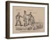 "The impending crisis" Or caught in the act, 1860-N. and Ives, J.M. Currier-Framed Giclee Print