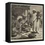 The Impending Famine in Bengal, a Bengalee Beniah or Grain-Seller-Arthur Hopkins-Framed Stretched Canvas
