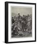 The Impending War Between China and Japan, Native Market Near Seoul, Corea-Richard Caton Woodville II-Framed Giclee Print