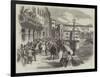 The Impending War, Volunteers for Garibaldi, a Scene in Florence-null-Framed Giclee Print